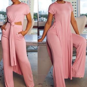 Pink Top & Pants Set